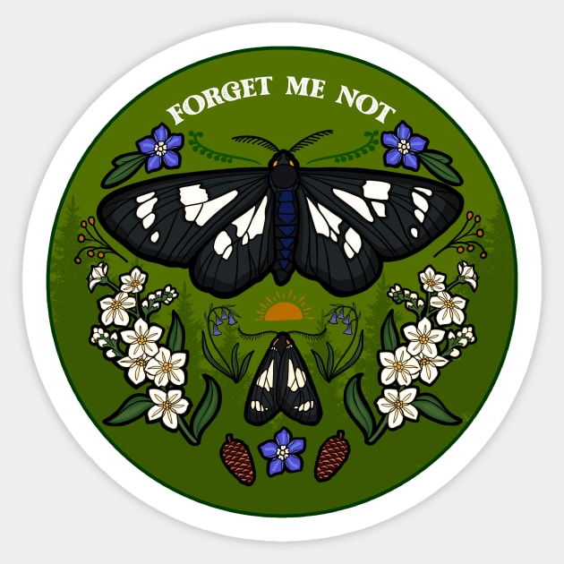 Forget Me Not Sticker by CattGDesigns